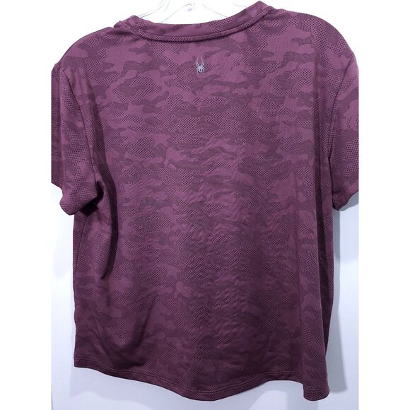 Spyder Men's Camouflage Performance Burgundy Lightweight & Breathable Size L - Picture 7 of 8